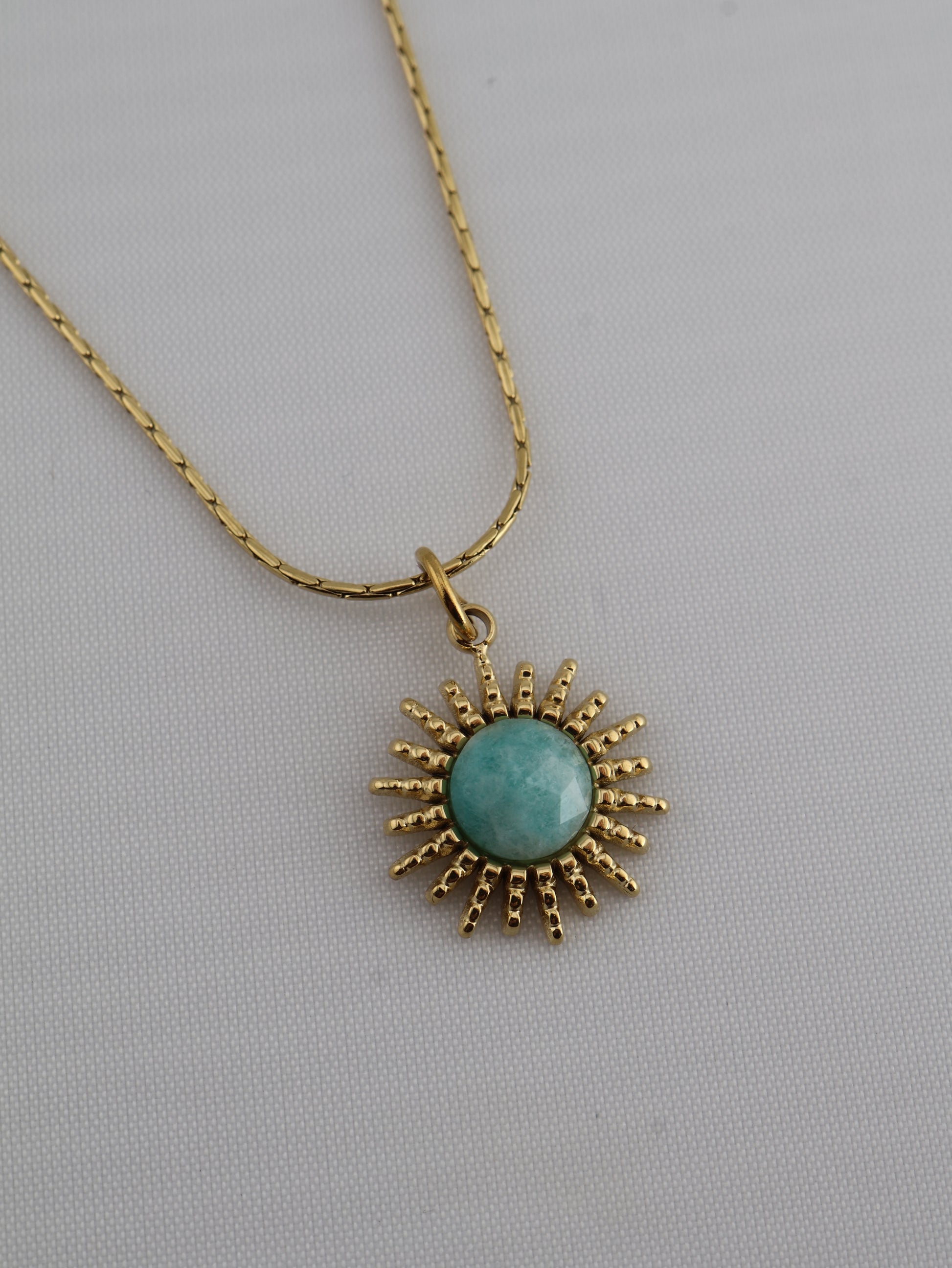 Samira Amazonite necklace — natural stone | NOEVAH