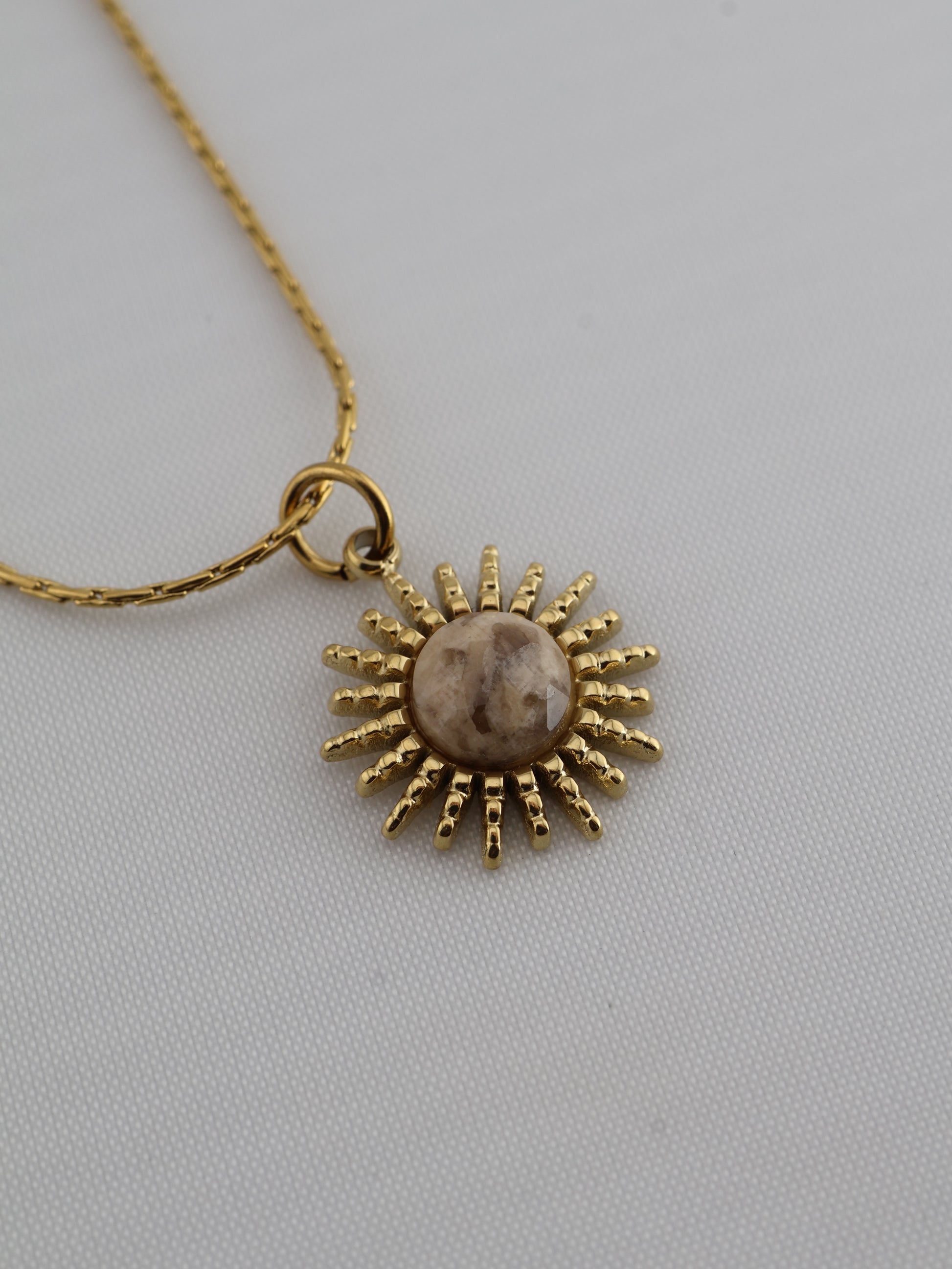 Samira Jasper necklace — natural stone | NOEVAH