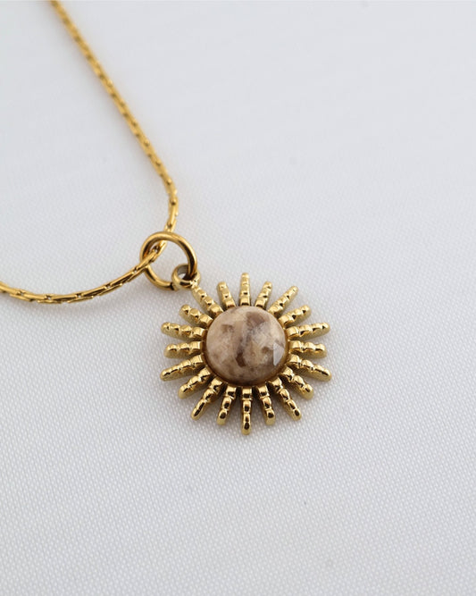 Samira Jasper necklace — natural stone | NOEVAH