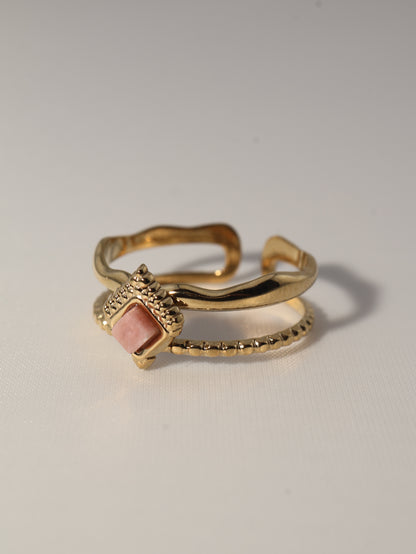 Mykonos Rhodochrosite Ring