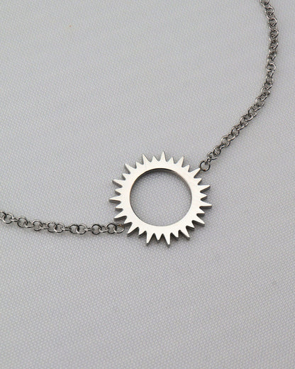 Mazaluna Silver bracelet — stainless steel | NOEVAH