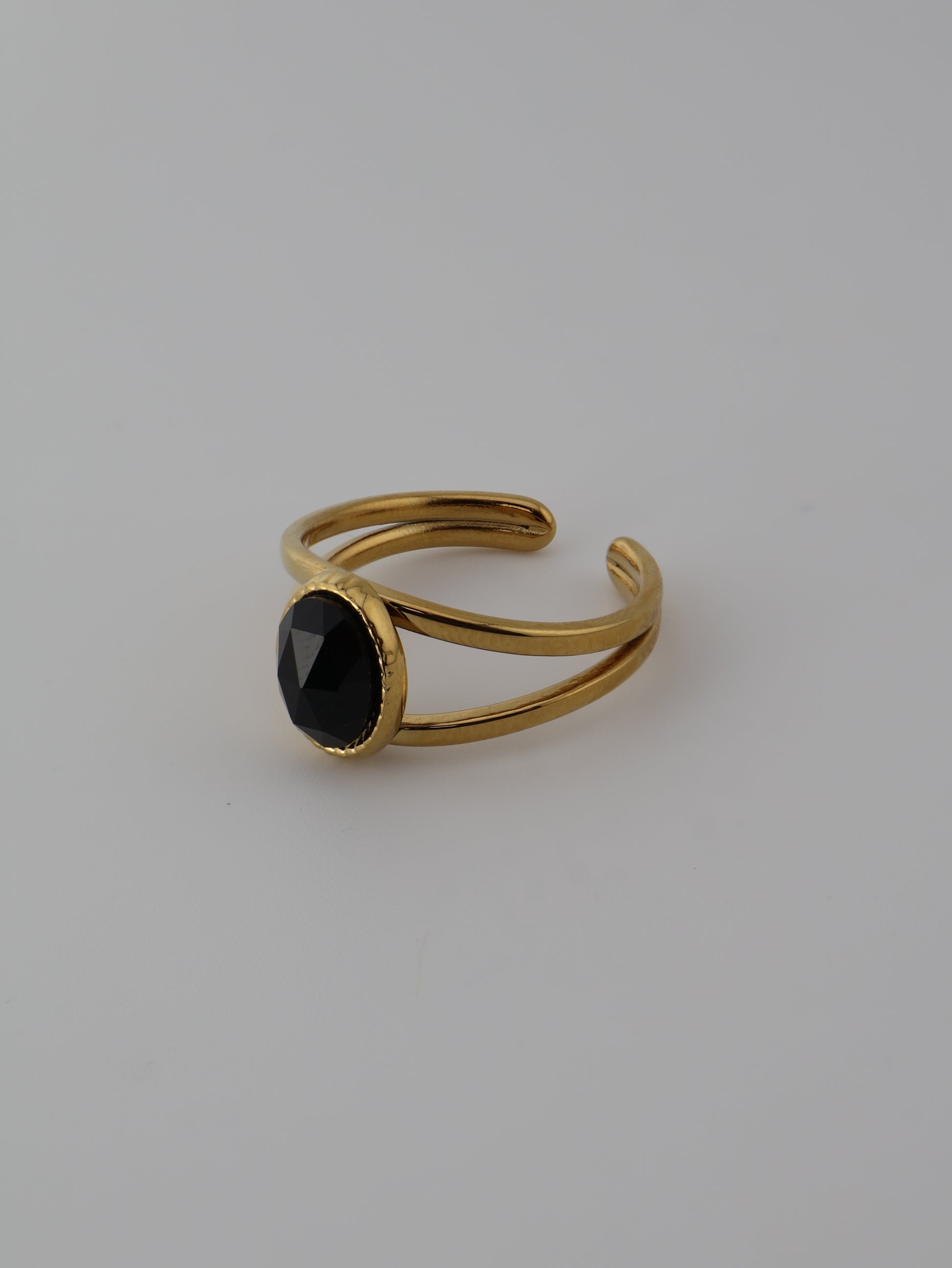 Portimao Black Agate Ring