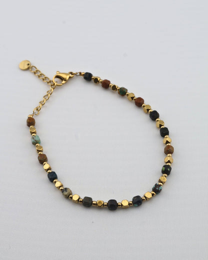 Leya African Turquoise bracelet — natural stone | NOEVAH