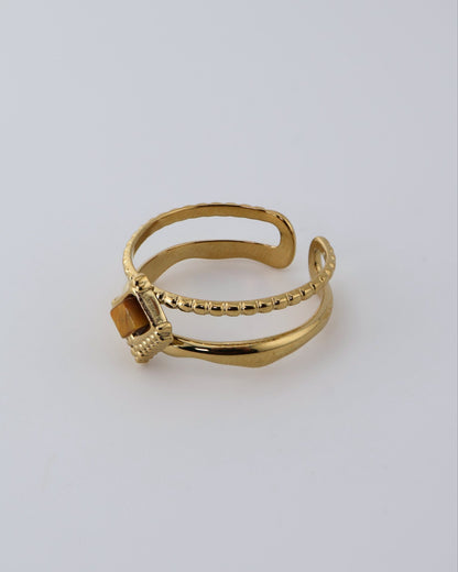Mykonos Tiger Eye ring
