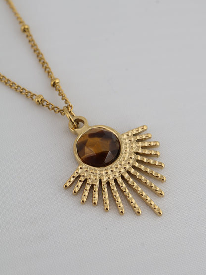 Mystic Tiger Eye necklace — natural stone | NOEVAH