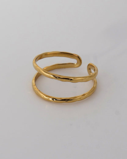Petra Gold ring — stainless steel | NOEVAH