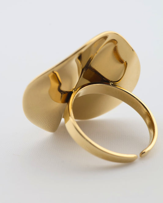 Wiam Gold ring — stainless steel | NOEVAH