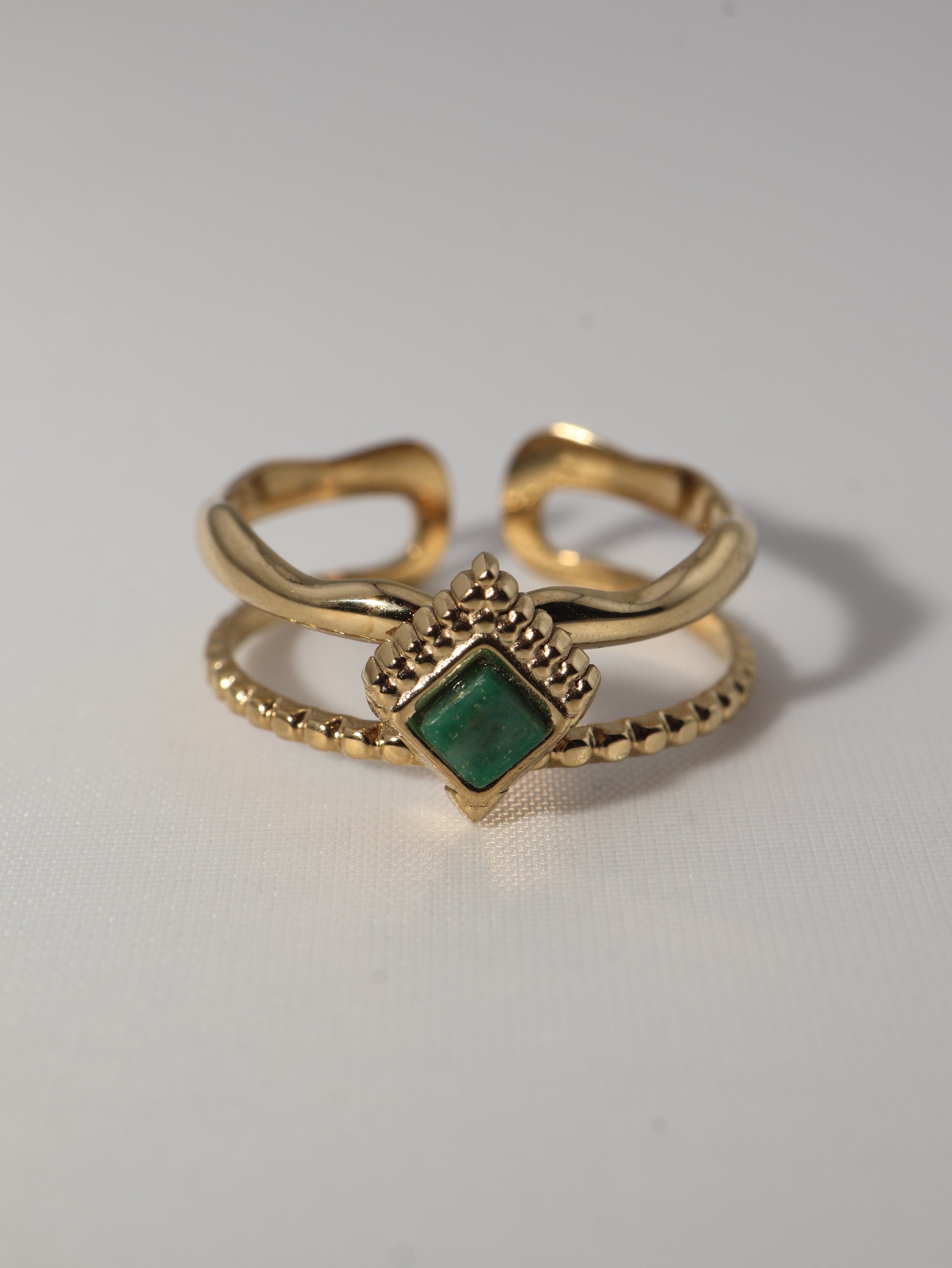 Mykonos African Jade Ring