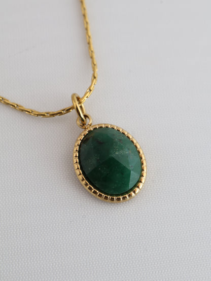 Portimao African Jade necklace — natural stone | NOEVAH