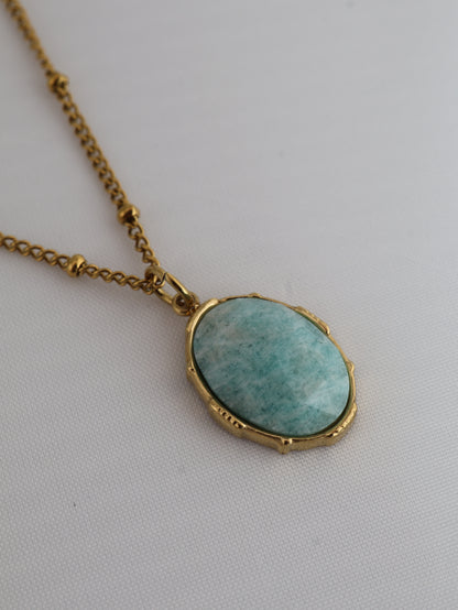 Portimao Amazonite necklace — natural stone | NOEVAH