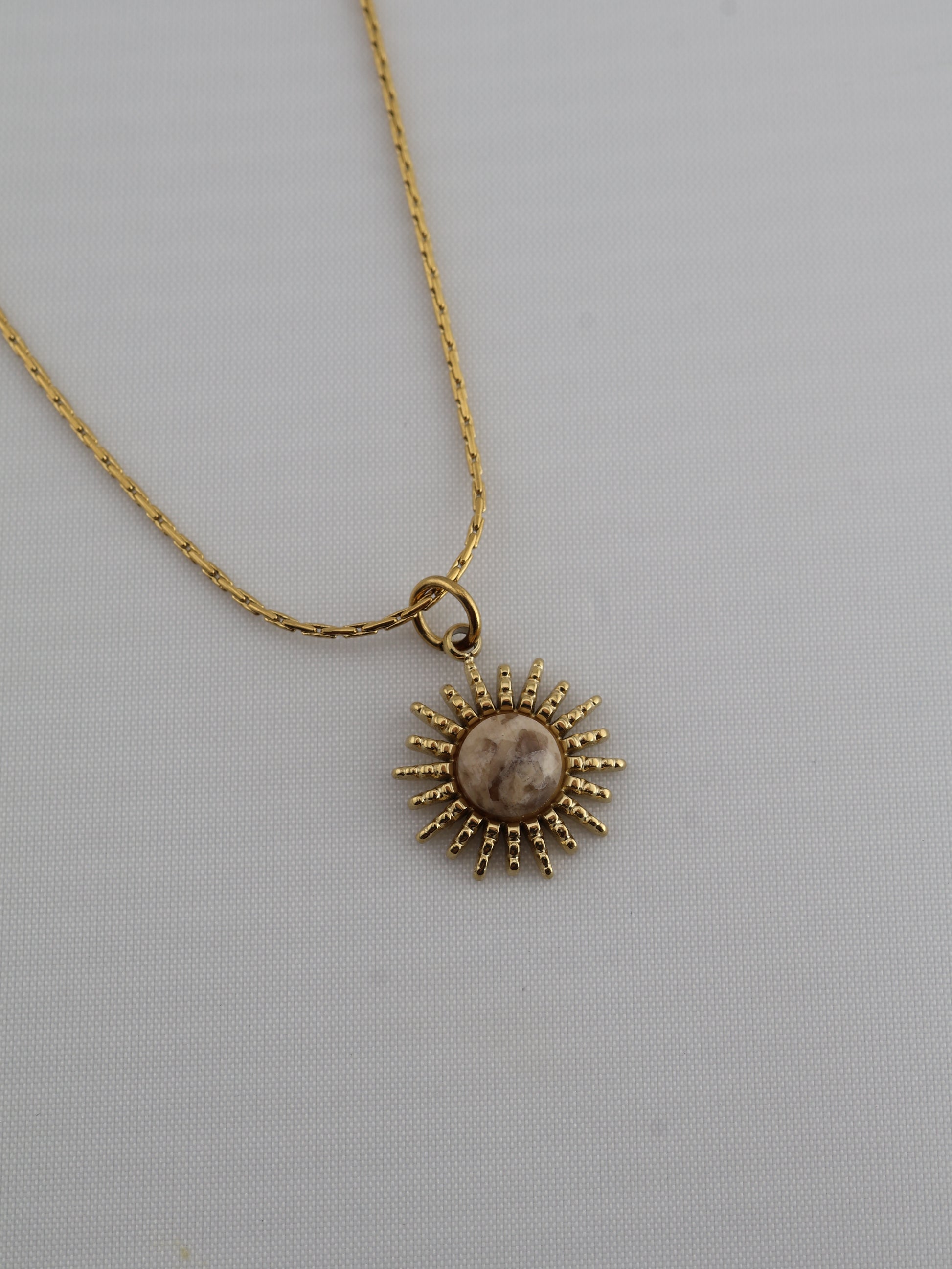 Samira Jasper necklace — natural stone | NOEVAH