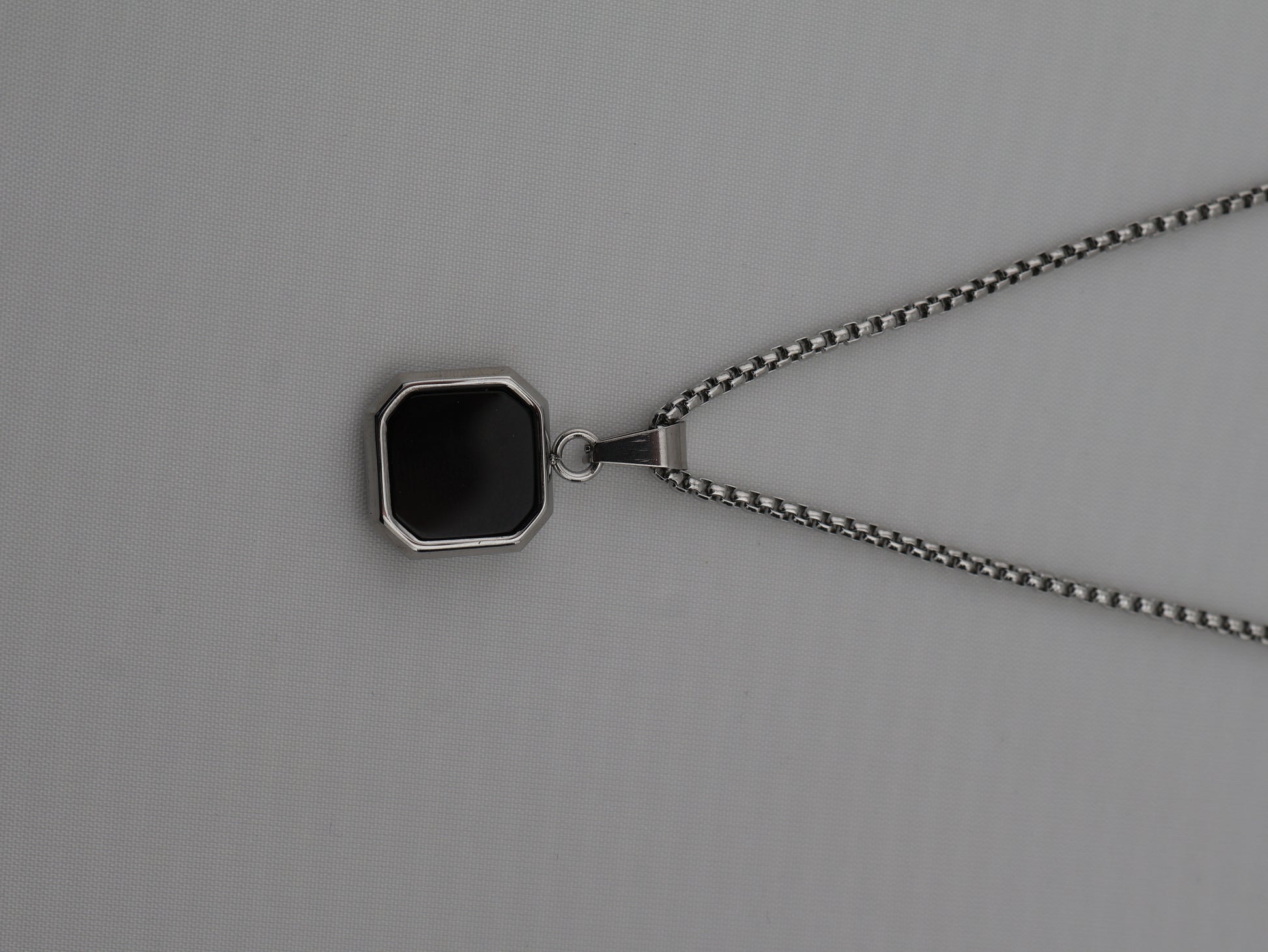 Homme Black Agate necklace — natural stone | NOEVAH