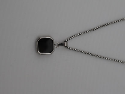 Homme Black Agate necklace — natural stone | NOEVAH