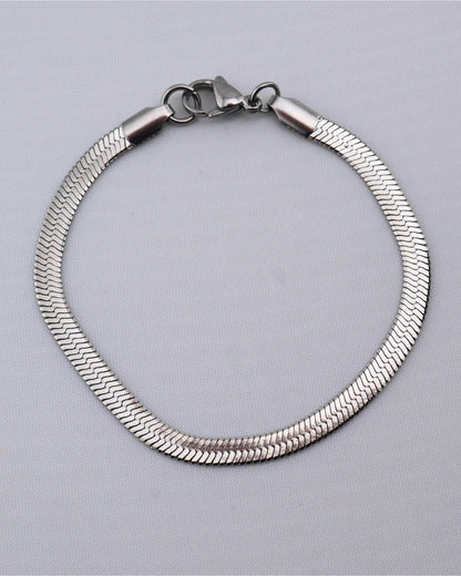 Quisara Silver bracelet — stainless steel | NOEVAH