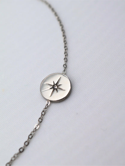 Estrella Silver bracelet — stainless steel | NOEVAH