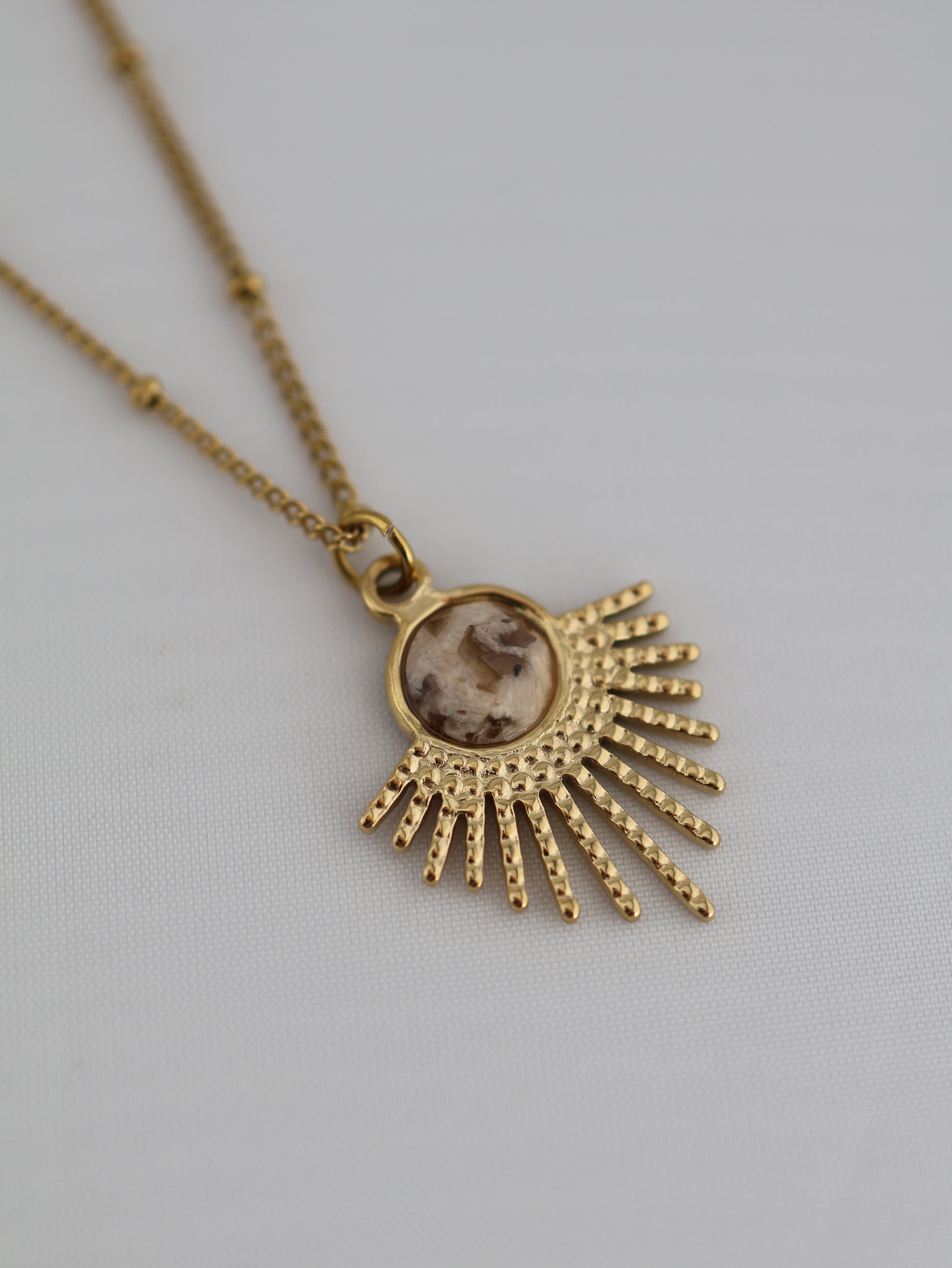 Mystic Jasper necklace — natural stone | NOEVAH