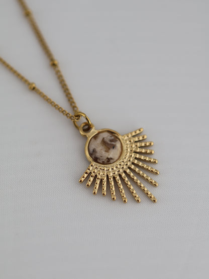Mystic Jasper necklace — natural stone | NOEVAH