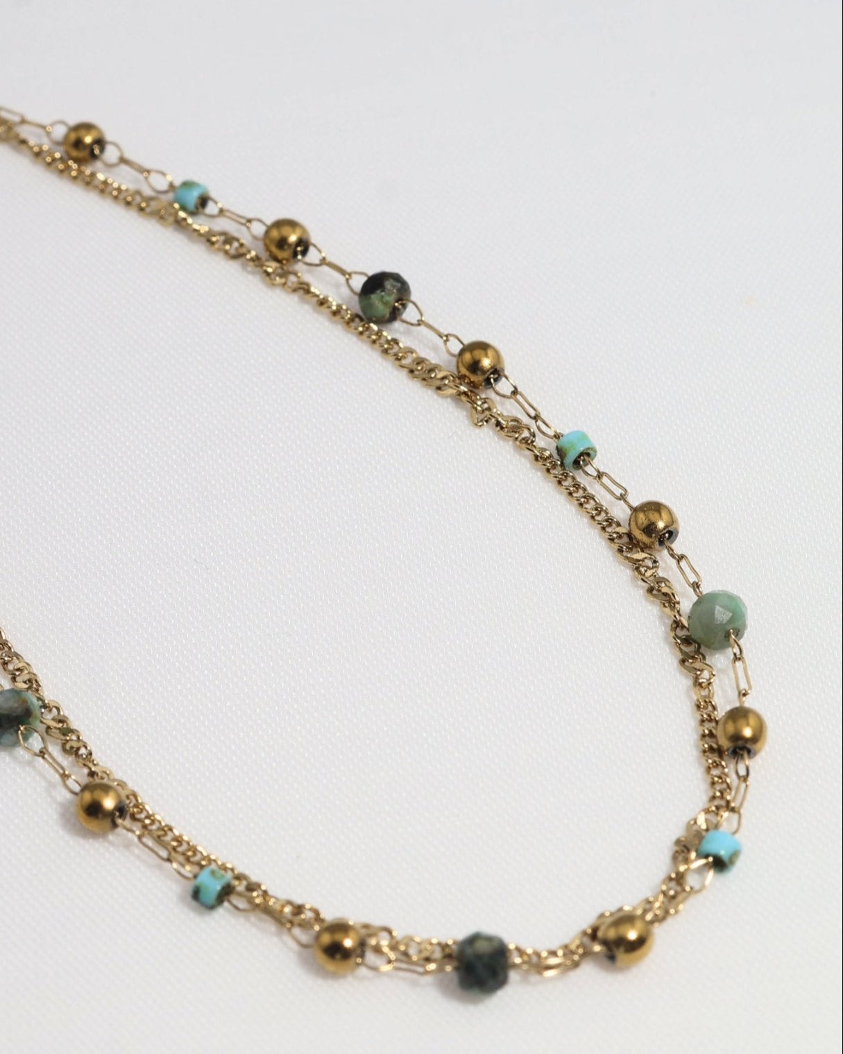 Zinnia African Turquoise bracelet — natural stone | NOEVAH