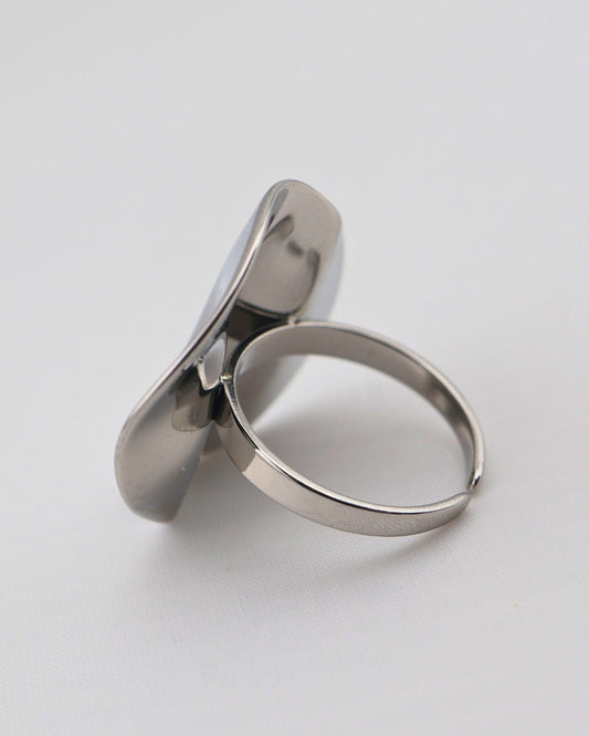 Wiam Silver ring — stainless steel | NOEVAH