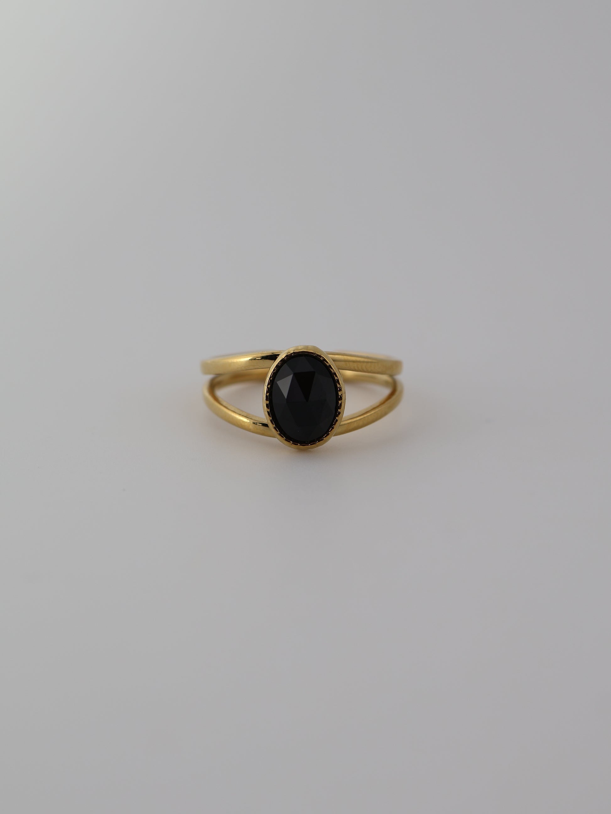 Portimao Black Agate Ring