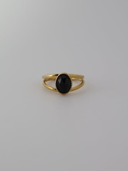 Portimao Black Agate Ring