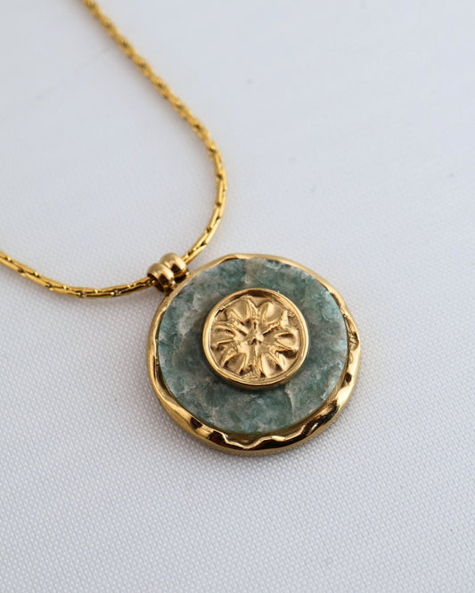 Baya Amazonite necklace — natural stone | NOEVAH