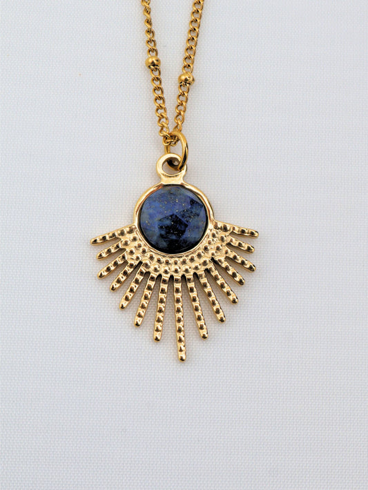 Mystic Lapis Lazuli necklace — natural stone | NOEVAH