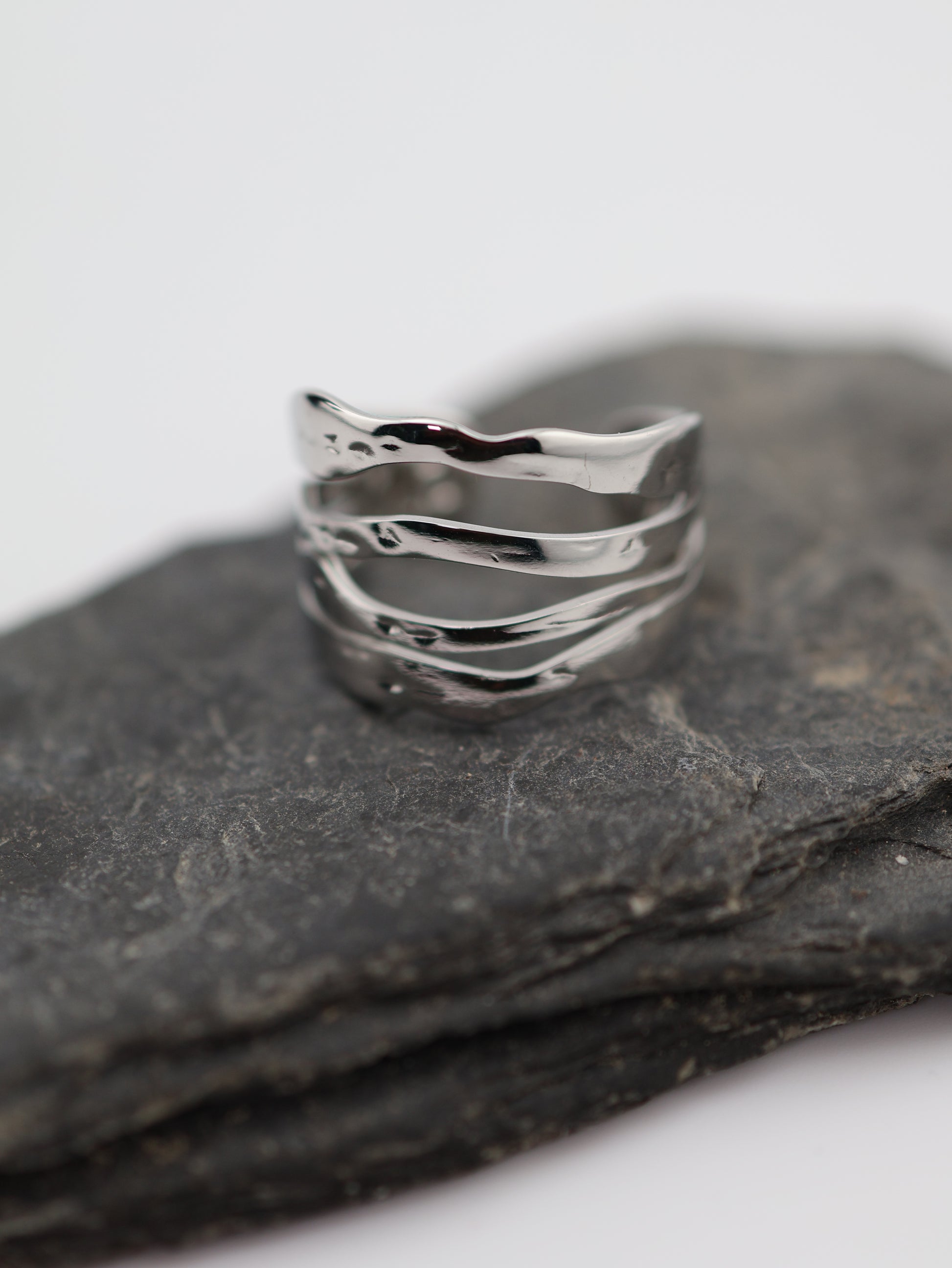 Amazonia Silver ring — stainless steel | NOEVAH