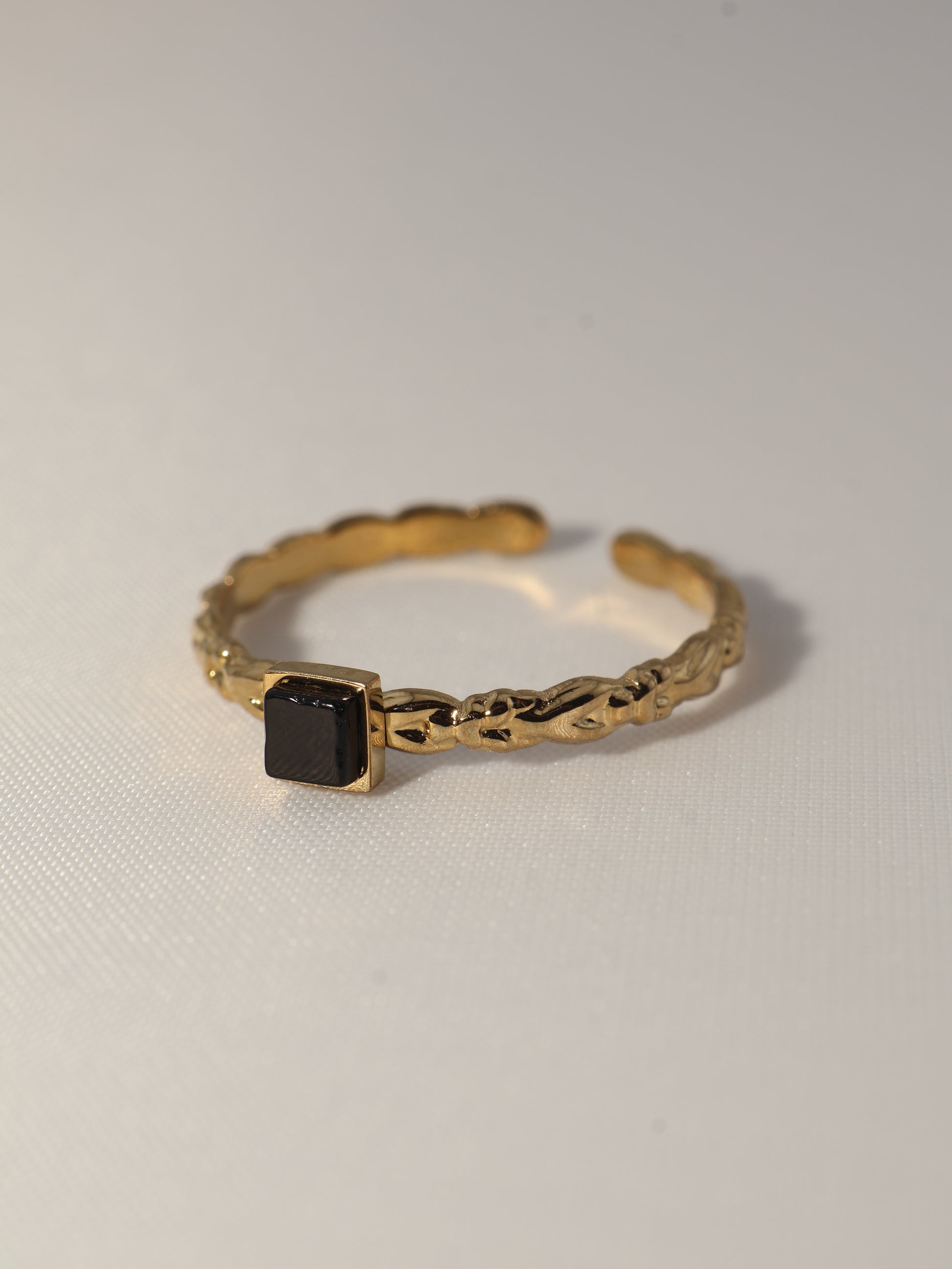 Lima Black Agate ring