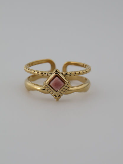 Mykonos Rhodochrosite Ring