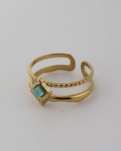 Mykonos Amazonite ring