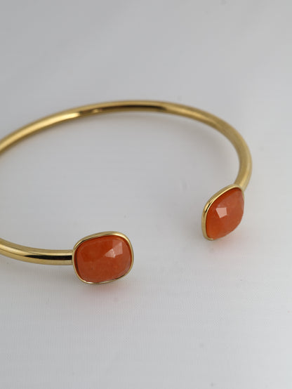 Bora Orange Aventurine bracelet — natural stone | NOEVAH