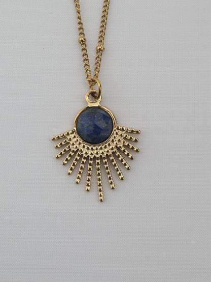 Mystic Lapis Lazuli necklace — natural stone | NOEVAH