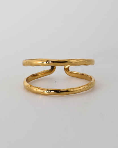 Petra Gold ring — stainless steel | NOEVAH