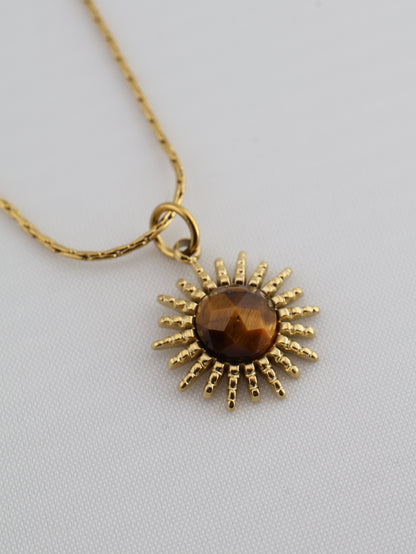 Samira Tiger Eye necklace — natural stone | NOEVAH