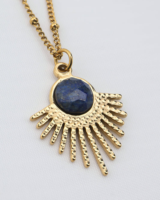 Mystic Lapis Lazuli necklace — natural stone | NOEVAH