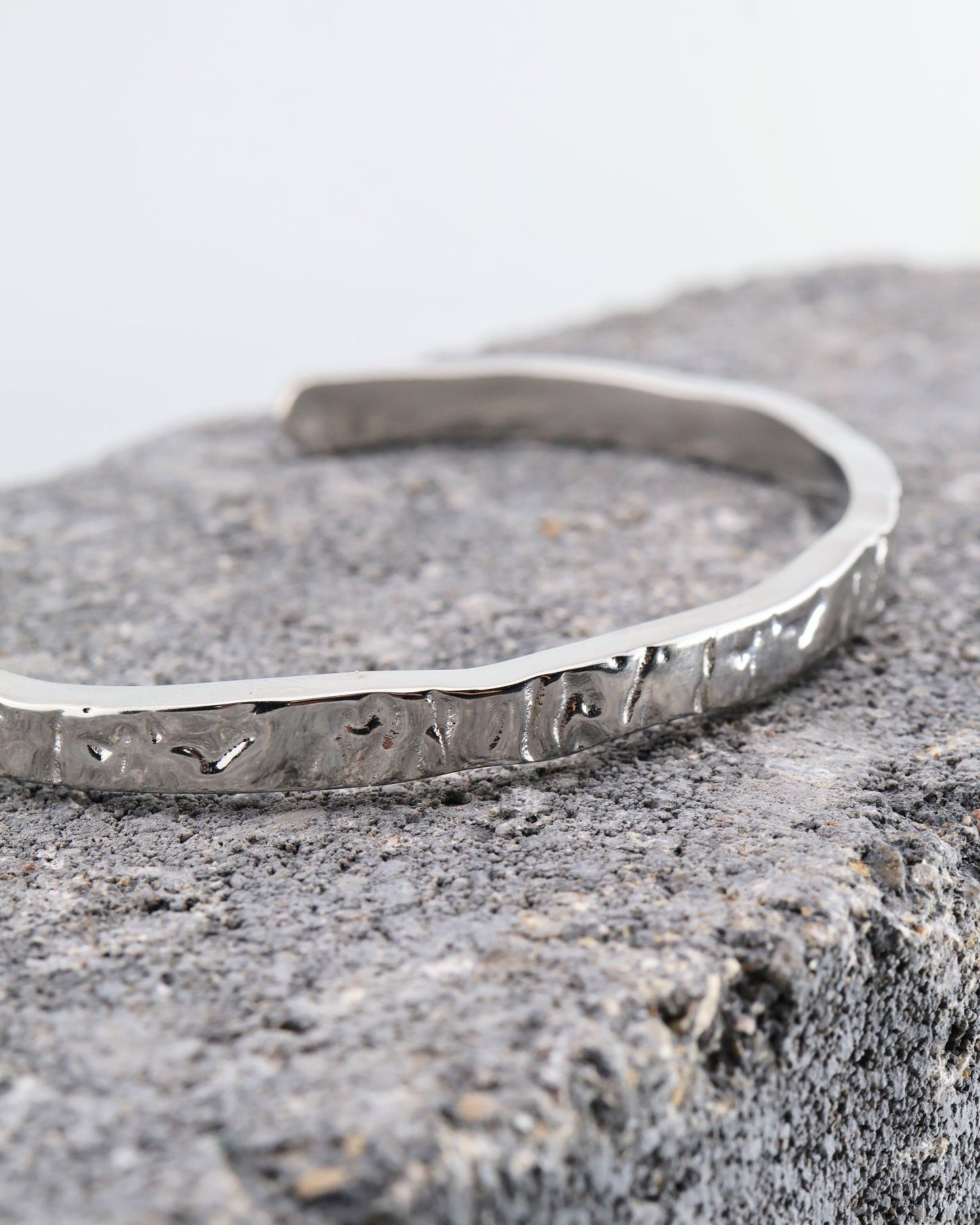 Jonc Silver bracelet — stainless steel | NOEVAH