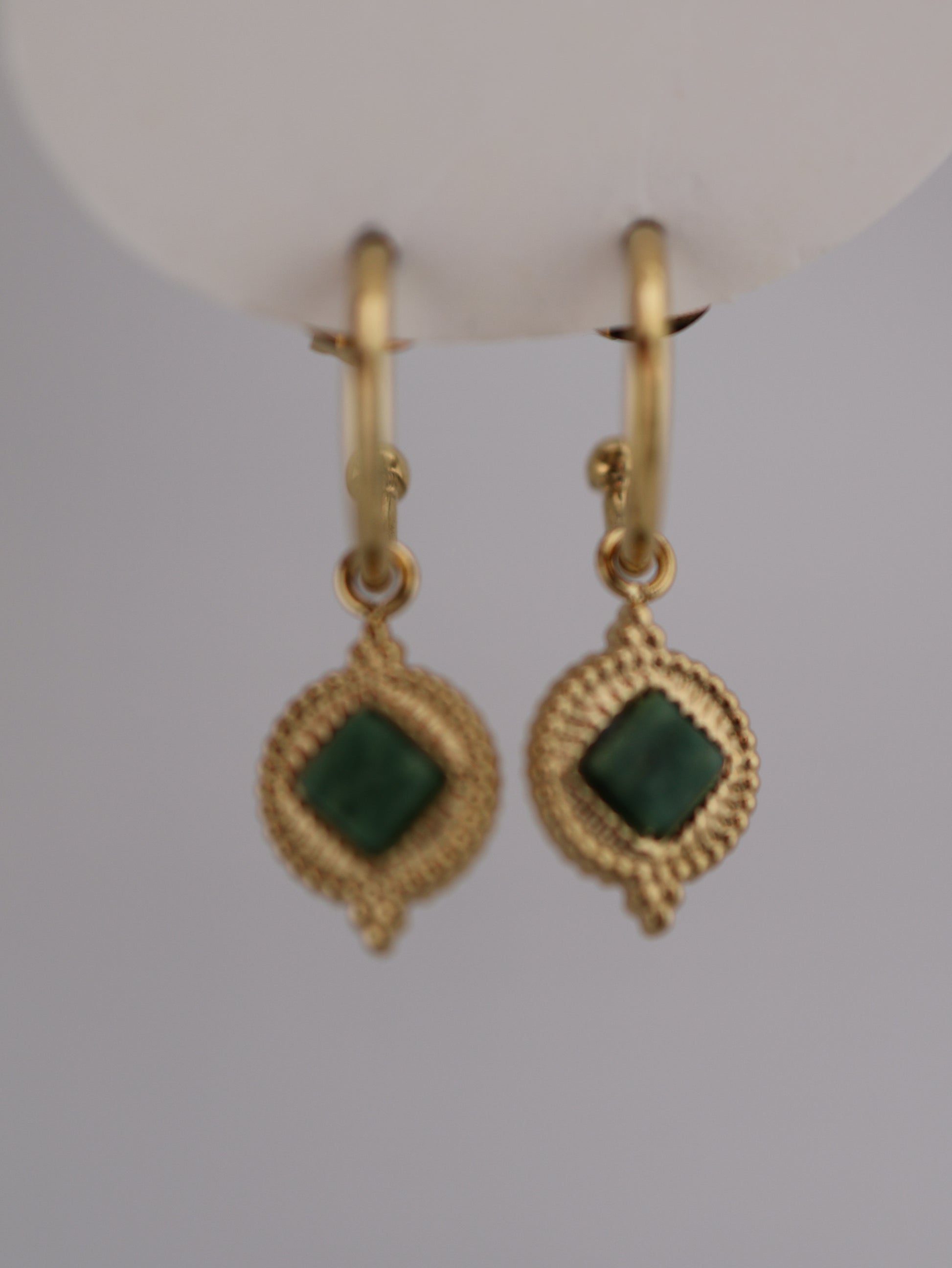 Boucles d'oreilles EIVISSA pierre naturelle NOEVAH