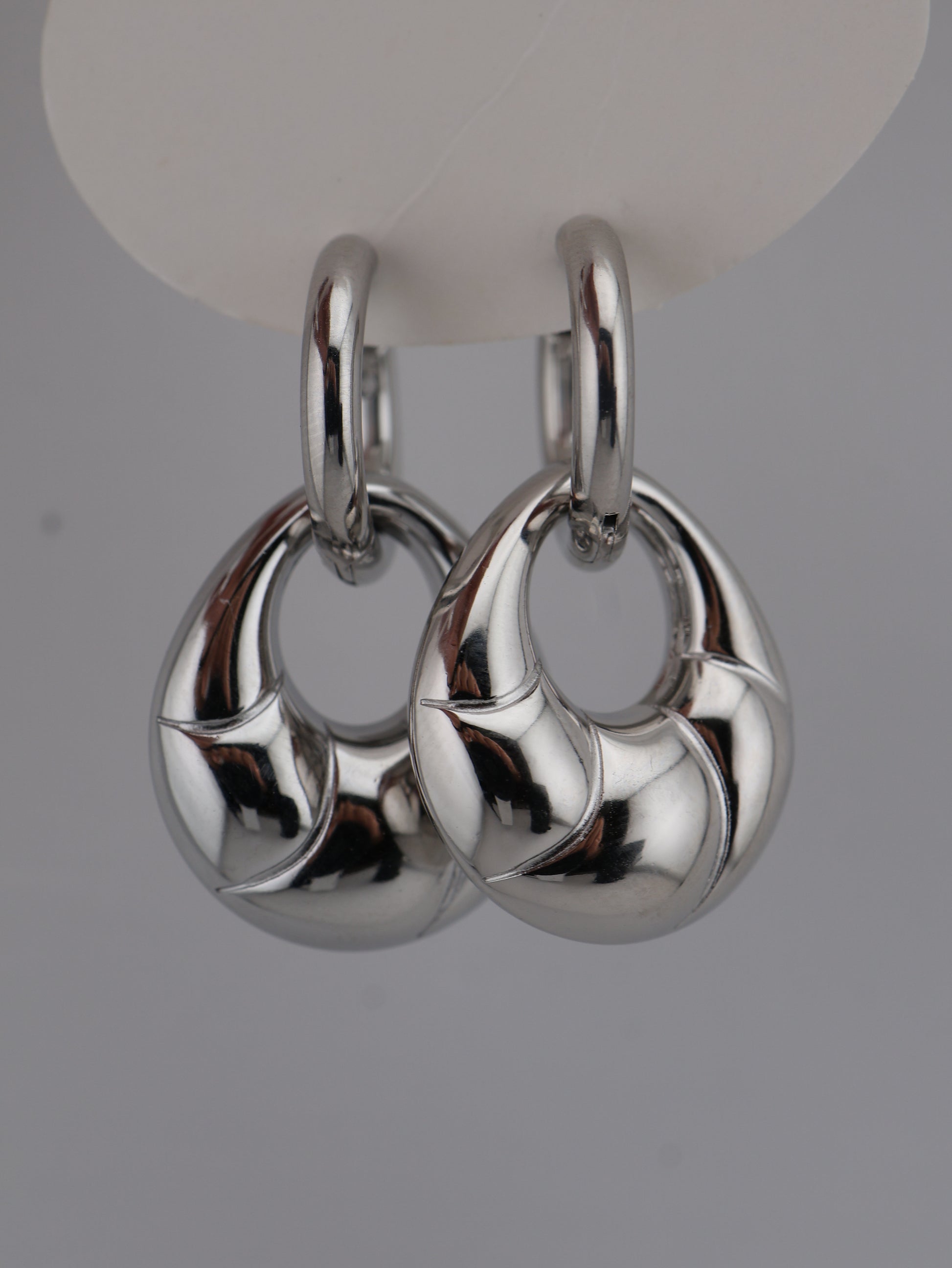 Boucles d'oreilles LYS NOEVAH - acier inoxydable plaqué or