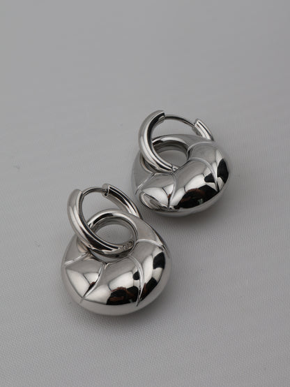 Boucles d'oreilles LYS NOEVAH - vue de côté