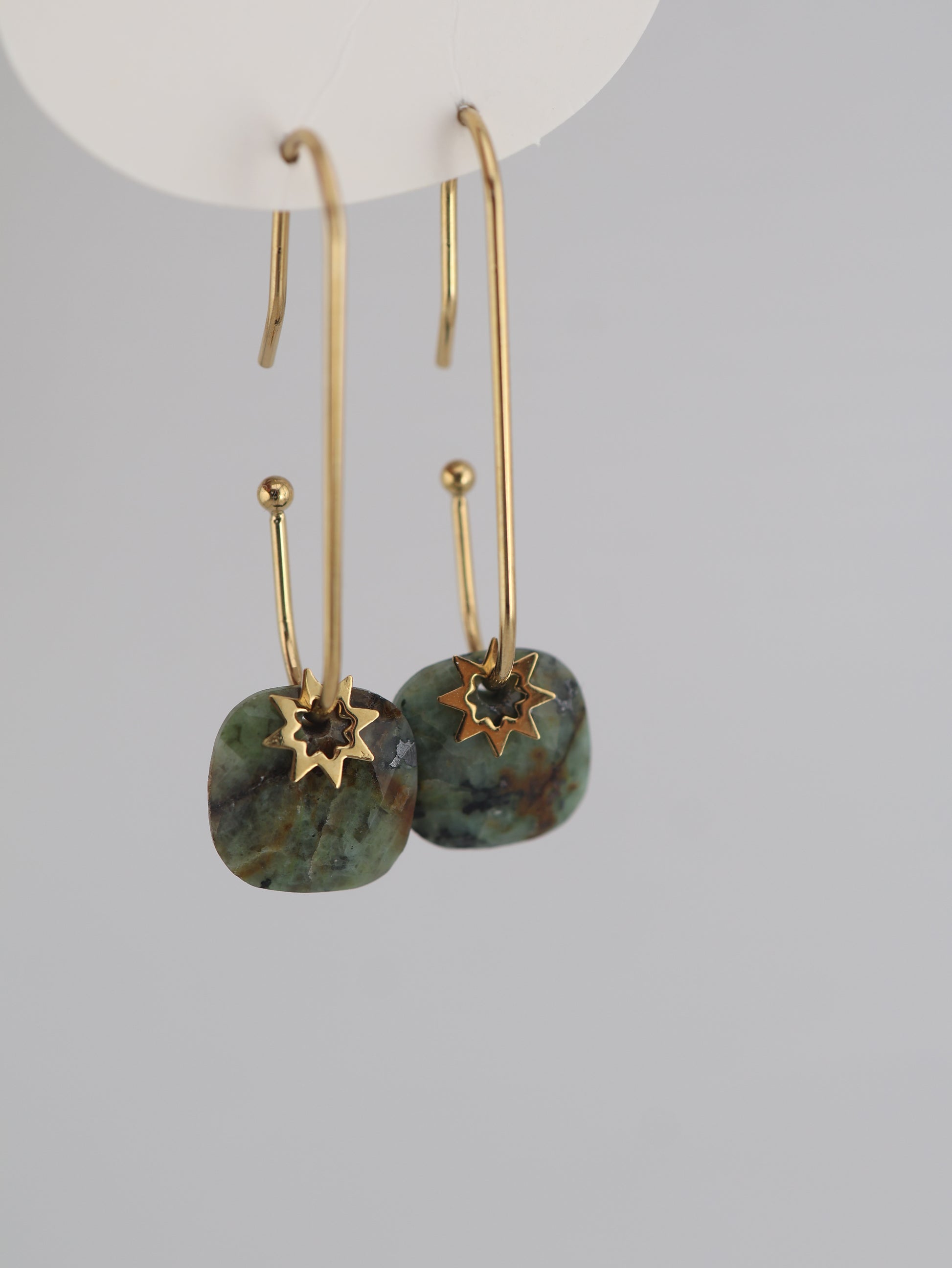 Boucles d'oreilles VIOLETTE African Turquoise NOEVAH