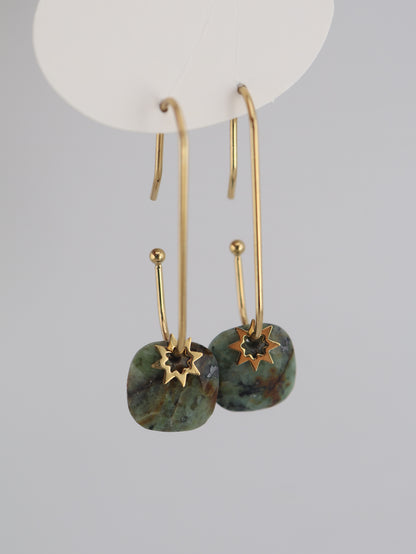 Boucles d'oreilles VIOLETTE pierre naturelle NOEVAH